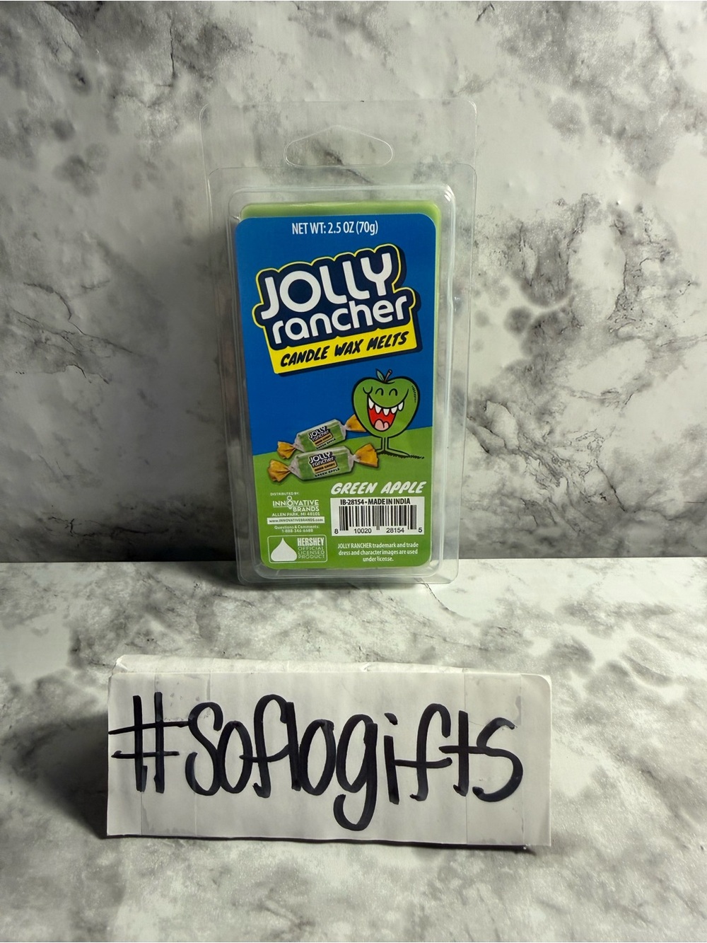 NWT Jolly Rancher Green Apple Scented Candle Wax Melts, 2.5 oz